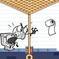 Toilet Puzzle: Pull The Pin